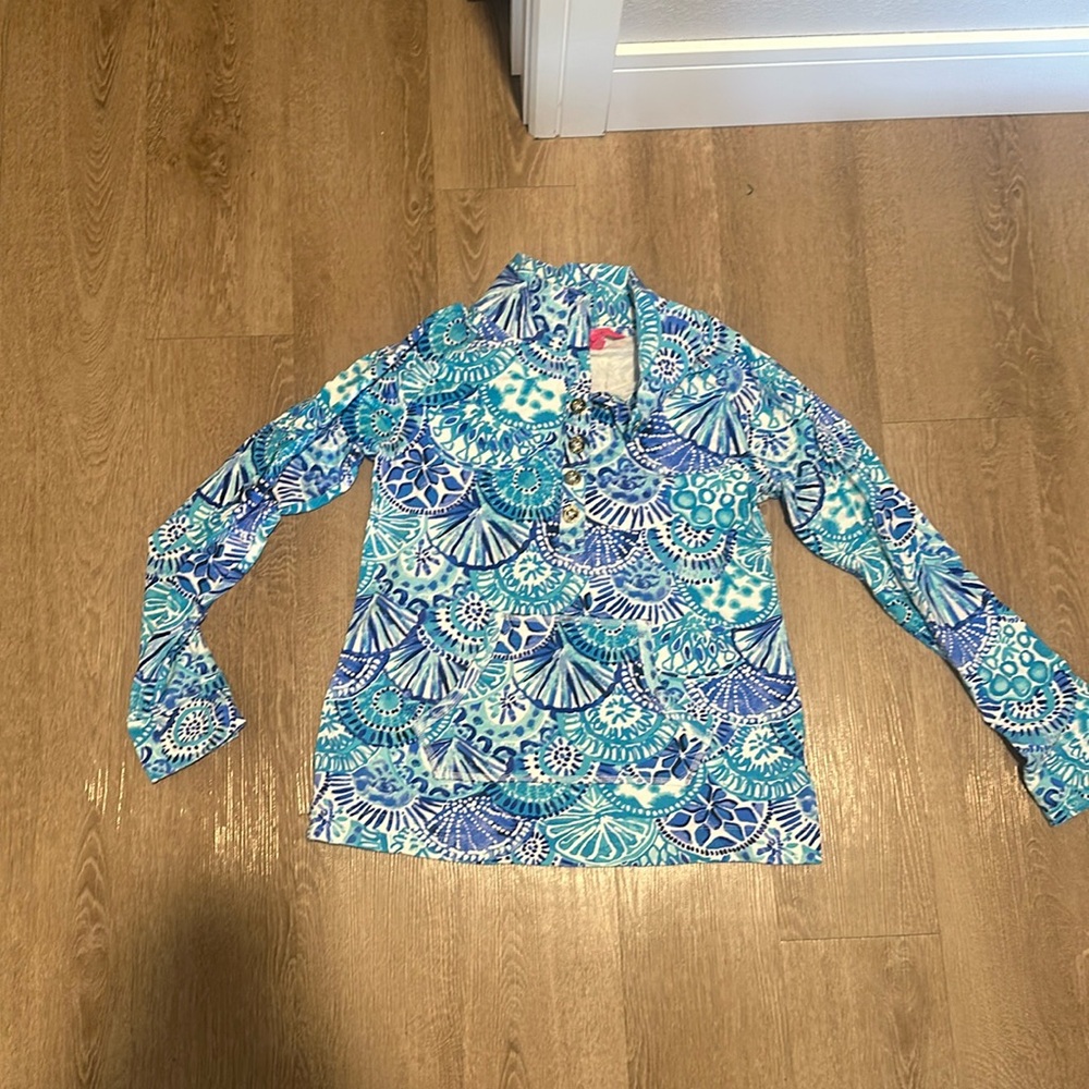 Blue pattern Lilly Pulitzer pullover
